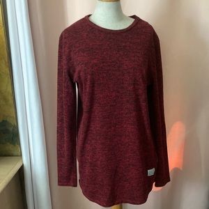 H&M Long Sleeve Tee Red and Black Size M